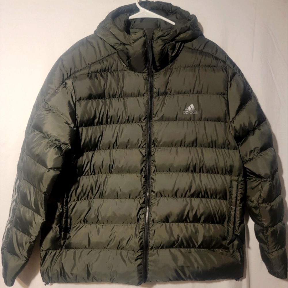 Adidas ITAVIC 3-STRIPES 2.0 WINTER JACKET Men’s XL Legend Earth - Picture 1 of 5